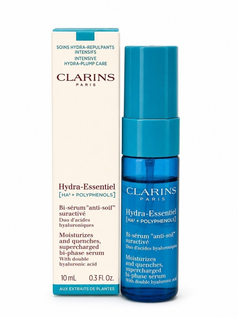 Clarins Hydra-Essentiel Bi-Phase Serum 10mL Mini New In Box Hydrating